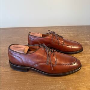 Allen Edmonds Bradley Split Toe Derby Shoes in Chili Burnished Calf, size 9.5 D